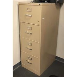 4 DRAWER VERTICAL METAL FILE CABINET