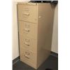 Image 1 : 4 DRAWER VERTICAL METAL FILE CABINET