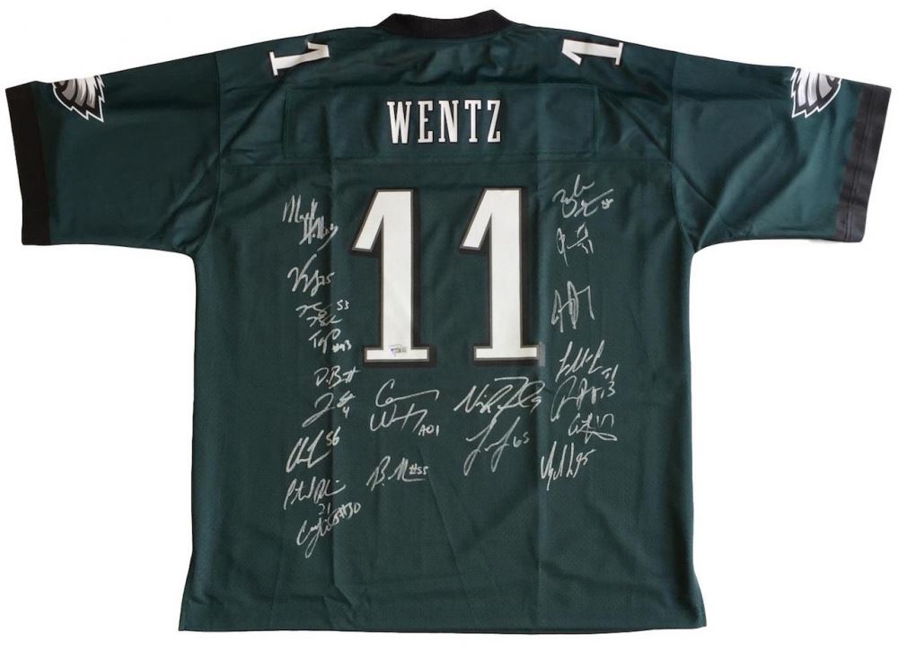 nick foles signed eagles jersey