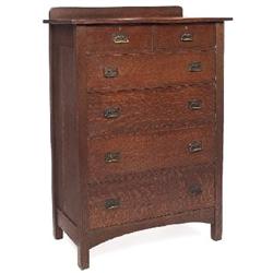 L & JG Stickley chest of drawers, large form 