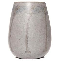 Marblehead vase, tapered form gray matt 