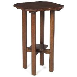 L & JG Stickley lamp table, #561, cut corner top 