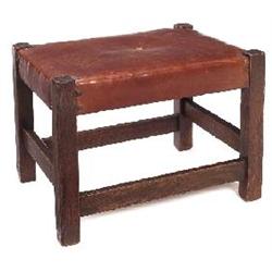 Gustav Stickley footstool, #300,  