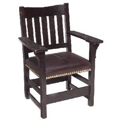 Gustav Stickley v-back armchair, #312