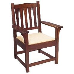 Gustav Stickley armchair, #2582, in mahogany 