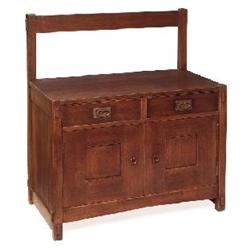 Unusual Gustav Stickley washstand, #628