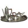 Image 1 : Liberty & Co. tea service hammered pewter 
