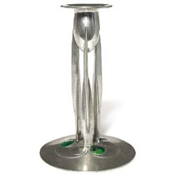 Tudric candlestick, three buttress 