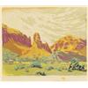 Image 1 : Gustave Baumann woodblock print, Malapai