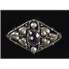 Image 1 : Secessionist brooch, horizontal diamond shape 