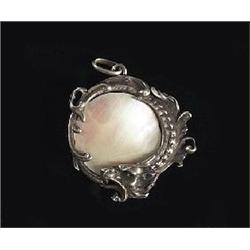 Art Nouveau pendant, silver 