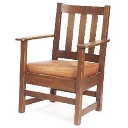 Limbert armchair, three vertical slats 