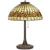 Image 1 : Handel table lamp, leaded glass shade