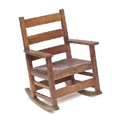 Gustav Stickley child’s rocker, #343