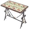Image 1 : Arts & Crafts tile top table, eight tiles 