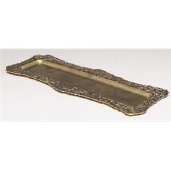 Marshall Field Crafts Shop pen tray, brass
