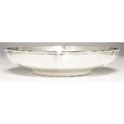 Lebolt bowl, hammered sterling and holders