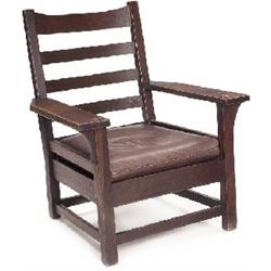 Gustav Stickley armchair, similar to #2590