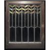 Image 1 : Prairie School window, Chevron pattern 