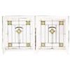 Image 1 : Prairie School windows, pair, geometric design