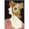 Image 1 : Art Nouveau tile, portrait 