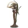 Image 1 :  Art Nouveau lamp, nicely made bronzed 