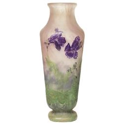 Good Daum vase, footed form 