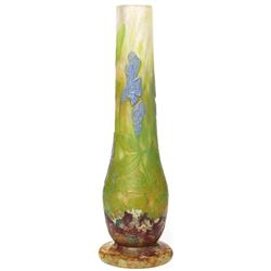 Good Daum vase, footed form 