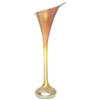 Image 1 : Quezal vase, organic lily shape in gold