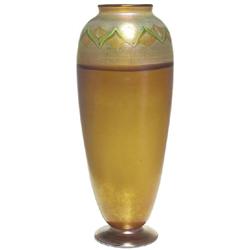 L.C. Tiffany vase, large footed  shape