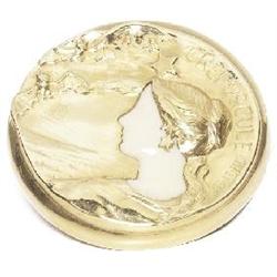 A. Bargas pin,  Art Nouveau design