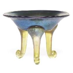Loetz vase, ca. 1925, footed form