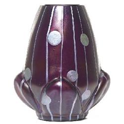 Loetz vase, made for Rindskopf, gourd form 