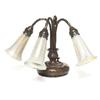 Image 1 : Tiffany Studios desk lamp, three-light lily