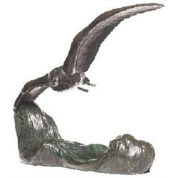 Ouline  sculpture, bronze seagull