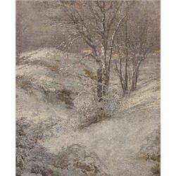 Joseph Tomanek Winter Landscape, oil
