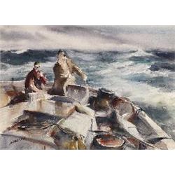 James Sessions Stormy Seas watercolor