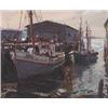 Image 1 : Emile Gruppe  Gloucester Dock Workers, oil
