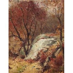 Guy Wiggin  Autumn in Connecticut,  oil