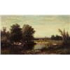 Image 1 : Charles Martin, Cattle at a Stream, oil