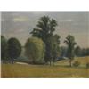 Image 1 : Peter Baumgras, Trees on a Hillside, oil