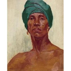 Anna Richards Brewster Man, oil
