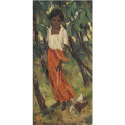 Helen Hyde, Mexican Girl, oil
