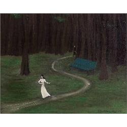 Gertrude Abercrombie, Flight, c.1946; oil