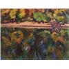 Image 1 : Frank Perri ,River Scene with Figures, oil
