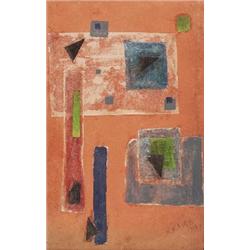 Ivan Kliun, Composition,  watercolor