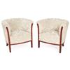 Image 1 : French lounge chairs, pair, c.1925