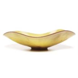 Natzler vase, low organic form