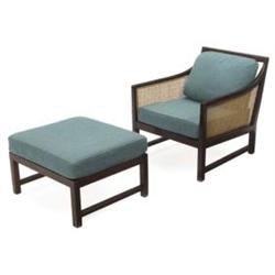 Edward Wormley lounge chair and ottoman