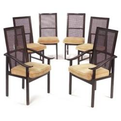 Milo Baughman dining chairs, set of six